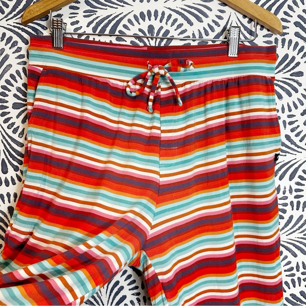 Me Undies Stripe Pajama Bottom Lounge Pants Pockets Soft Jogger